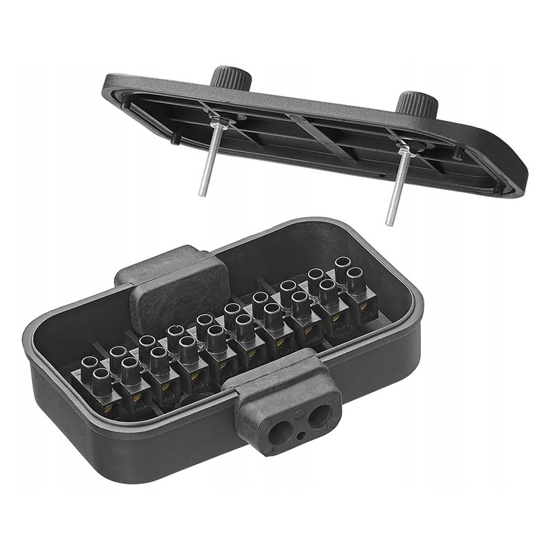 Electrical box box for 10-pin tow truck trailer cables