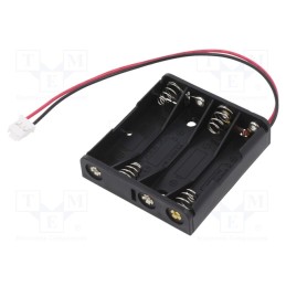 1 pcs x KEYSTONE - 2482CN - Holder, AAA,R03, Batt.no: 4, 3pin,leads 150mm,terminal