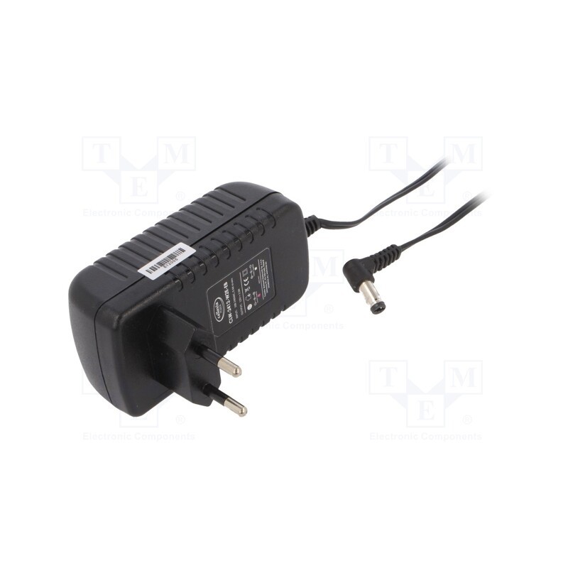 1 pcs x CELLEVIA POWER - CLW-2412-W2E-EB-L - Power supply: switched-mode, plug, 12VDC, 2A, 24W, Plug: EU, 86%