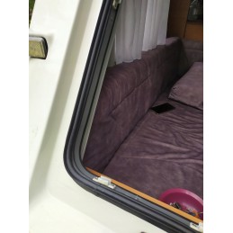 Tilting window seal for camping unknowns