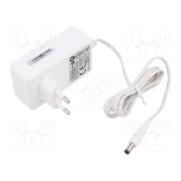 1 pcs x POS - POSC12300A-H-2555-WH - Power supply: switched-mode, plug, 12VDC, 3A, 36W, Plug: EU, 87.41%
