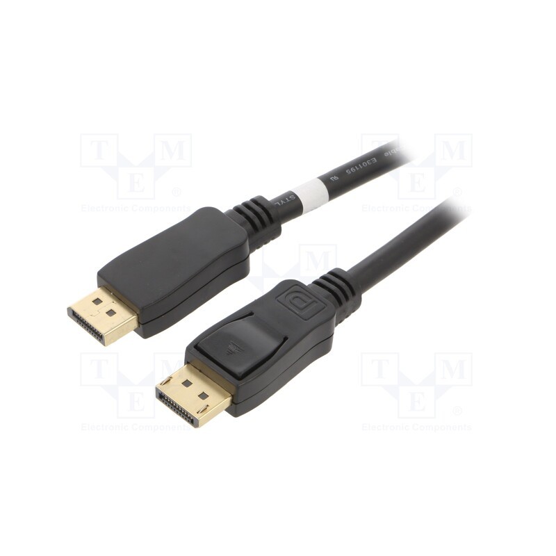 1 pcs x Goobay - 65925 - Cable, DisplayPort 1.2, DisplayPort plug,both sides, 5m, black