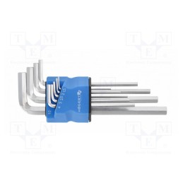 1 set x Hu00d6GERT TECHNIK - HT1W821 - Wrenches set, hex key, tool steel, long, 9pcs.