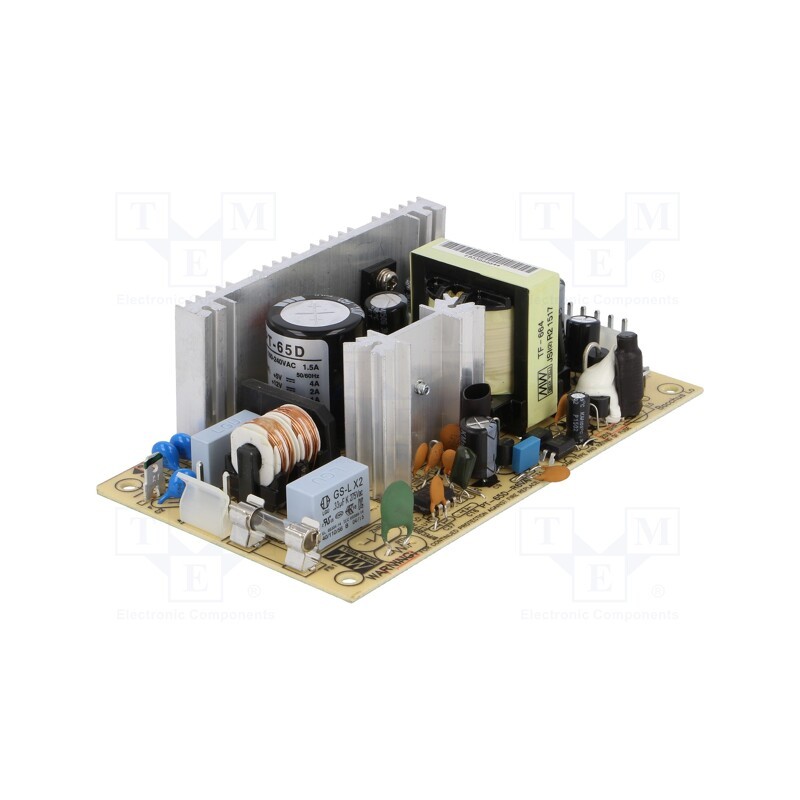 1 pcs x MEAN WELL - PT-65D - Power supply: switched-mode, open, 68W, 120÷370VDC, 90÷264VAC