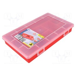 1 pcs x ALLIT AG - 457210 - Container: collective, with partitions, polypropylene, red