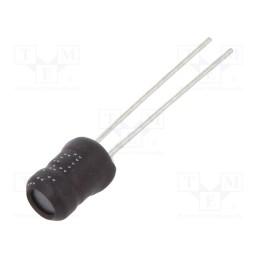 10 pcs x FERROCORE - COIL0406-0.01 - Inductor: wire, THT, 10uH, Ioper: 1.6A, 100.48mΩ, ±10%, Ø5.5x7.5mm