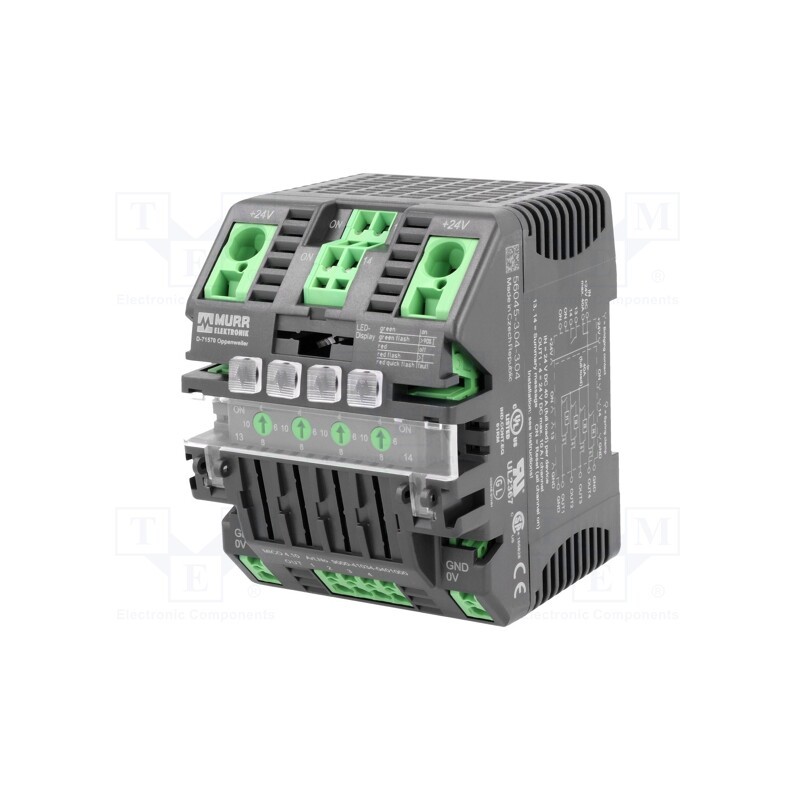 1 pcs x MURR ELEKTRONIK - 9000-41034-0401000 - Module: power module, for DIN rail, 24VDC, 4A, 24VDC, IP20, OUT: 4
