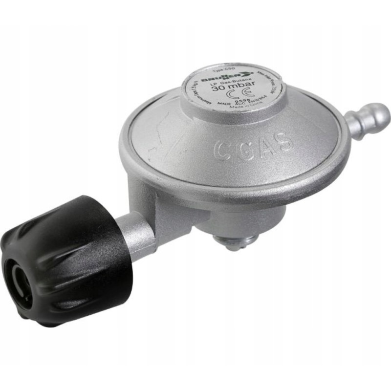 Gas reducer for campingaz gasreg 30 mbar cylinders