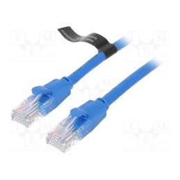 1 pcs x VENTION - IBELG - Patch cord, U/UTP, 6, CCA, PVC, blue, 1.5m, RJ45 plug,both sides