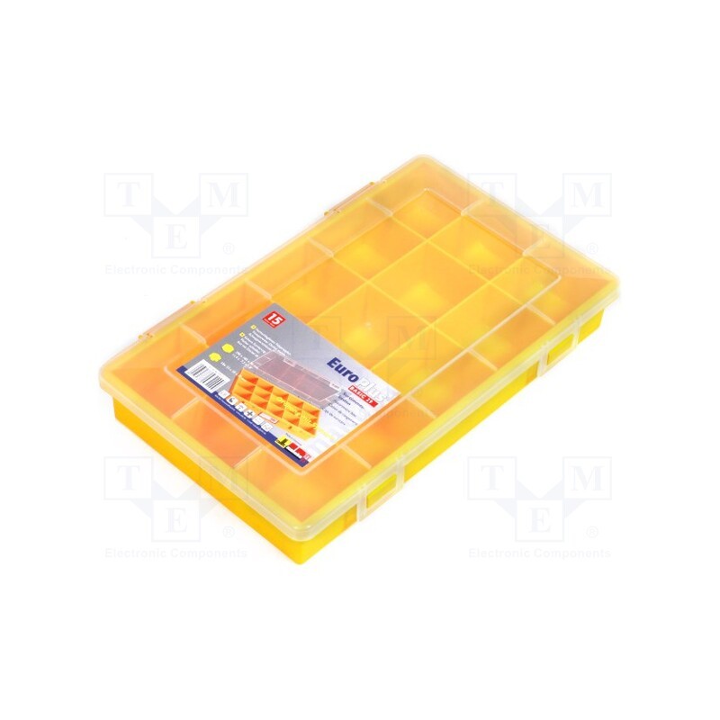 1 pcs x ALLIT AG - BMA457220 - Container: collective, with partitions, polypropylene, yellow