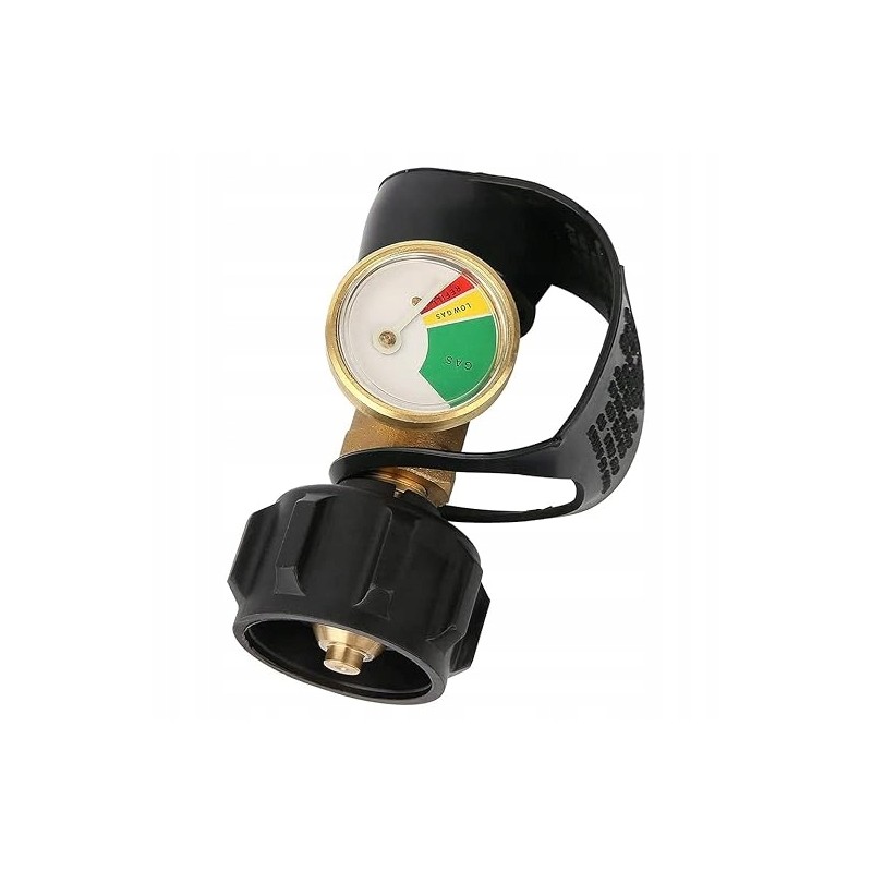 Gas pressure gauge with type 1 connector