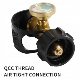 Gas pressure gauge with type 1 connector