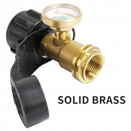 Gas pressure gauge with type 1 connector