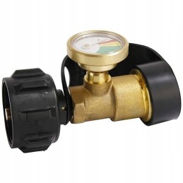 Gas pressure gauge with type 1 connector
