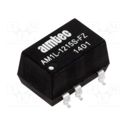 1 pcs x AIMTEC - AM1L-1215S-FZ - Converter: DC/DC, 1W, Uin: 10.8÷13.2V, Uout: 15VDC, Iout: 67mA, SMD