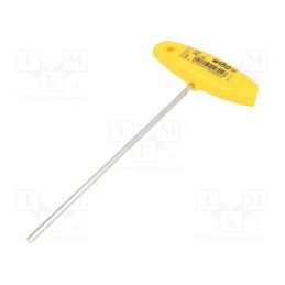 1 pcs x WIHA - 2804 - Wrench, inch,hex key, HEX 1/8', Overall len: 176mm