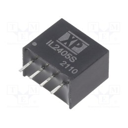 1 pcs x XP POWER - IL2405S - Converter: DC/DC, 2W, Uin: 24V, Uout: 5VDC, Iout: 400mA, SIP, 70kHz