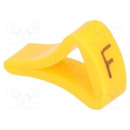 1 pcg x KURANT - MZ-3/F -AS - Markers, Marking: F, 6÷10.5mm, H: 16mm, A: 10mm, -30÷100°C, leaded