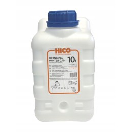 Bank container for drinking water, 10 liters certified, with a tap