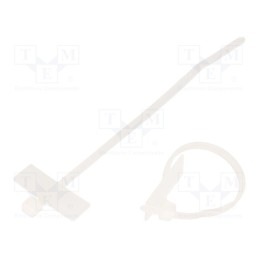 1 pcg x PARTEX - PKB-100FM-9 - Cable tie, with label, L: 98mm, W: 2.5mm, polyamide, 80N, natural
