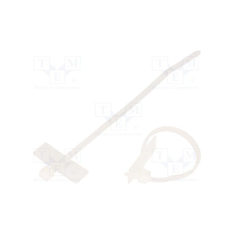 1 pcg x PARTEX - PKB-100FM-9 - Cable tie, with label, L: 98mm, W: 2.5mm, polyamide, 80N, natural