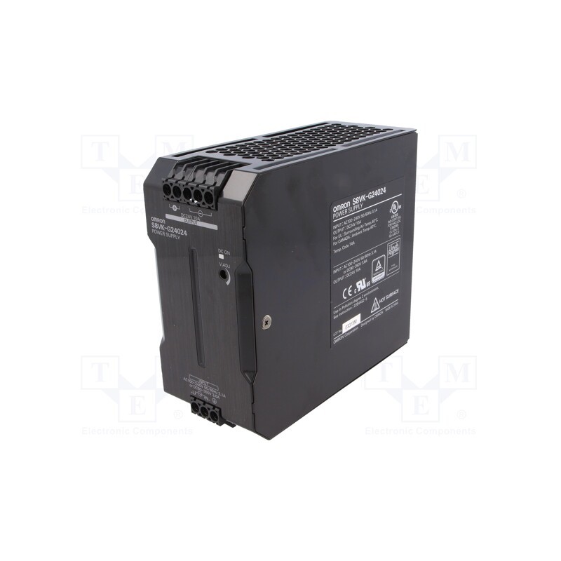 1 pcs x OMRON - S8VK-G24024 - Power supply: switched-mode, for DIN rail, 240W, 24VDC, 10A, OUT: 1