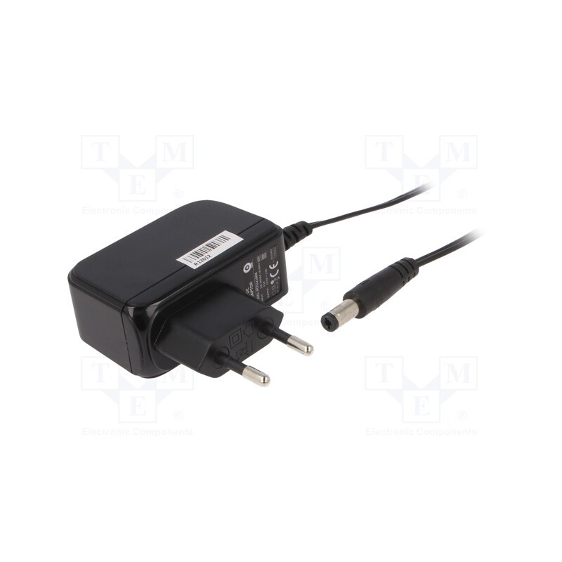 1 pcs x POS - POS12100A - Power supply: switched-mode, plug, 12VDC, 1A, 12W, Plug: EU, 84.28%