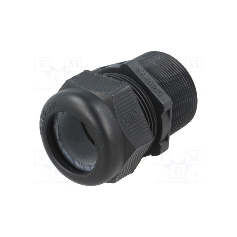 1 pcs x OBO BETTERMANN - V-TEC VM LL40 SW - Cable gland, with long thread, M40, 1.5, IP68, polyamide, black