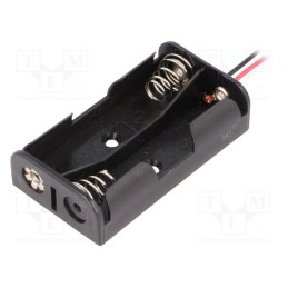 1 pcs x KEYSTONE - 2463 - Holder, AA,R6, Batt.no: 2, on panel, leads 150mm