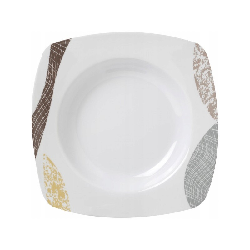 Deep soup plate, melamine brunner khadi