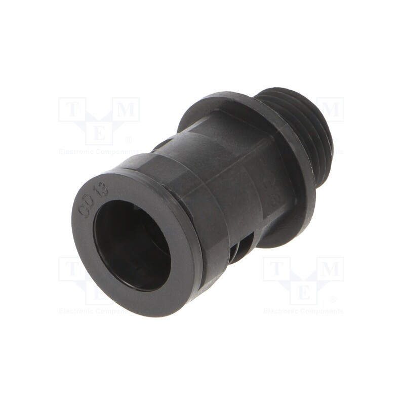 1 pcs x HUMMEL - 1.533.1601.51 - Straight terminal connector, Thread: metric,outside, polyamide
