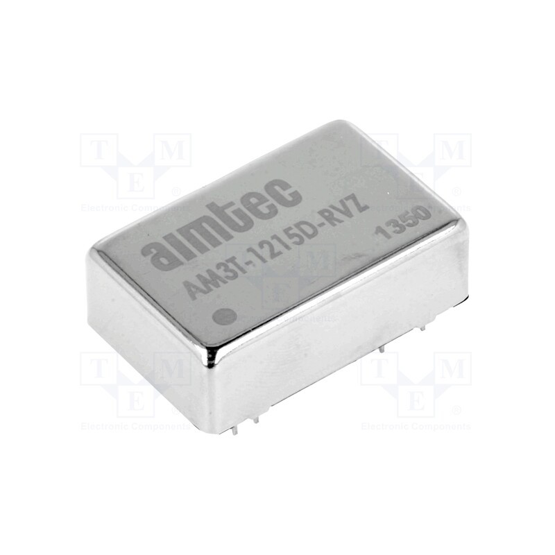 1 pcs x AIMTEC - AM3T-1215D-RVZ - Converter: DC/DC, 3W, Uin: 9÷18V, Uout: 15VDC, Uout2: -15VDC, DIP24