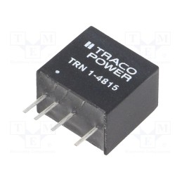 1 pcs x TRACO POWER - TRN 1-4815 - Converter: DC/DC, 1W, Uin: 36÷75V, Uout: 24VDC, Iout: 45mA, SIP, TRN 1