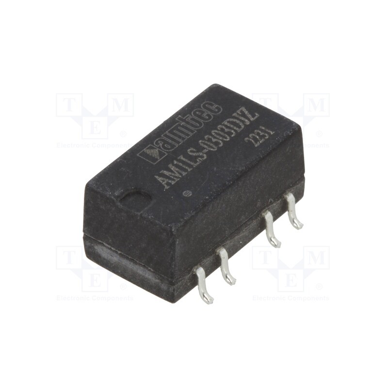 1 pcs x AIMTEC - AM1LS-0303DJZ - Converter: DC/DC, 1W, Uin: 2.97÷3.63V, Uout: 3VDC, Uout2: -3VDC, SMD