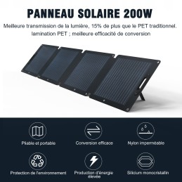 200w foldable solar panel