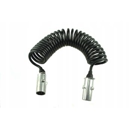 Spiral cable, plug n metal