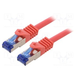 1 pcs x LOGILINK - C6A024S - Patch cord, S/FTP, 6a, stranded, Cu, LSZH, red, 0.5m, 26AWG, -20÷75°C