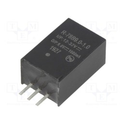 1 pcs x RECOM - R-78B9.0-1.0 - Converter: DC/DC, 9W, Uin: 12÷32V, Uout: 9VDC, Iout: 1A, SIP3, PCB