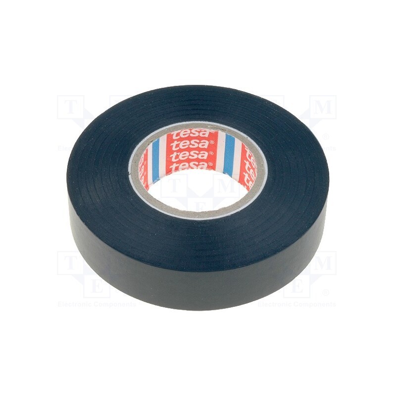 1 pcs x TESA - 04163-00000-07 - Tape: electrical insulating, W: 19mm, L: 33m, Thk: 130um, black, 250%