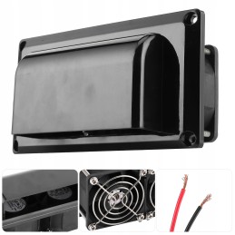 RV exhaust fan black