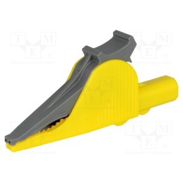1 pcs x ELECTRO-PJP - 5066-IEC-GE - Crocodile clip, 36A, 1kVDC, yellow, Grip capac: max.41mm