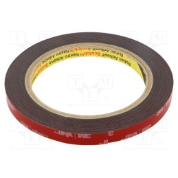 1 rol x 3M - 3M 5925 9MM 5.5M - Tape: fixing, W: 9mm, L: 5.5m, Thk: 600um, acrylic, 93°C,max.149°C