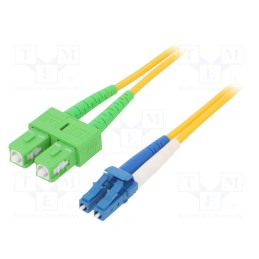 1 pcs x DIGITUS - DK-292SCA3LC-01 - Fiber patch cord, OS2, LC/UPC,SC/APC, 1m, Optical fiber: 9/125um