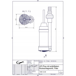Water pump 1 1 bar 20l filter check valve vent