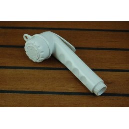 Shower head with handle 145 mm, white