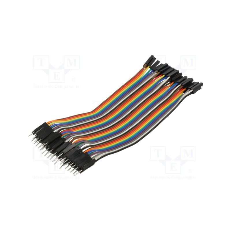 1 pcs x VELLEMAN - WPA428 - Connection cable, L: 150mm, male-female, PIN: 40, mix colours