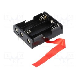 1 pcs x KEYSTONE - 2464RB - Holder, AA,R6, Batt.no: 3, PCB, Features: ejection strip