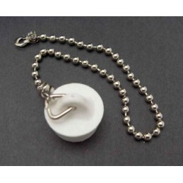 Plug on a chain for drains diameter 25