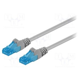 1 pcs x Goobay - 55421 - Patch cord, U/UTP, 6a, stranded, Cu, LSZH, grey, 2m, 26AWG