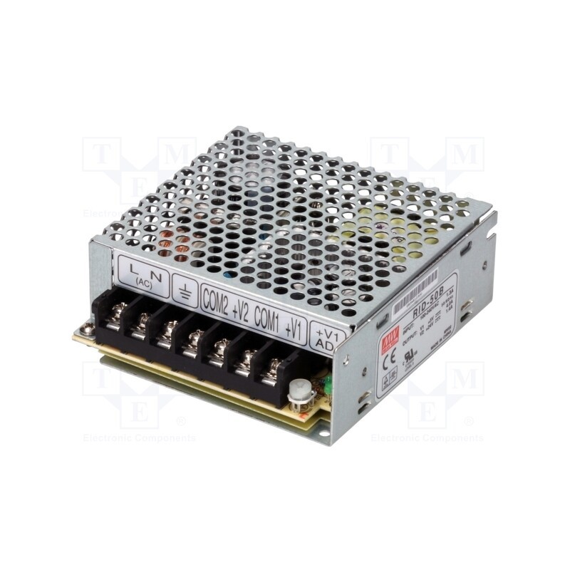 1 pcs x MEAN WELL - RID-50B - Power supply: switched-mode, for building in,modular, 53.6W